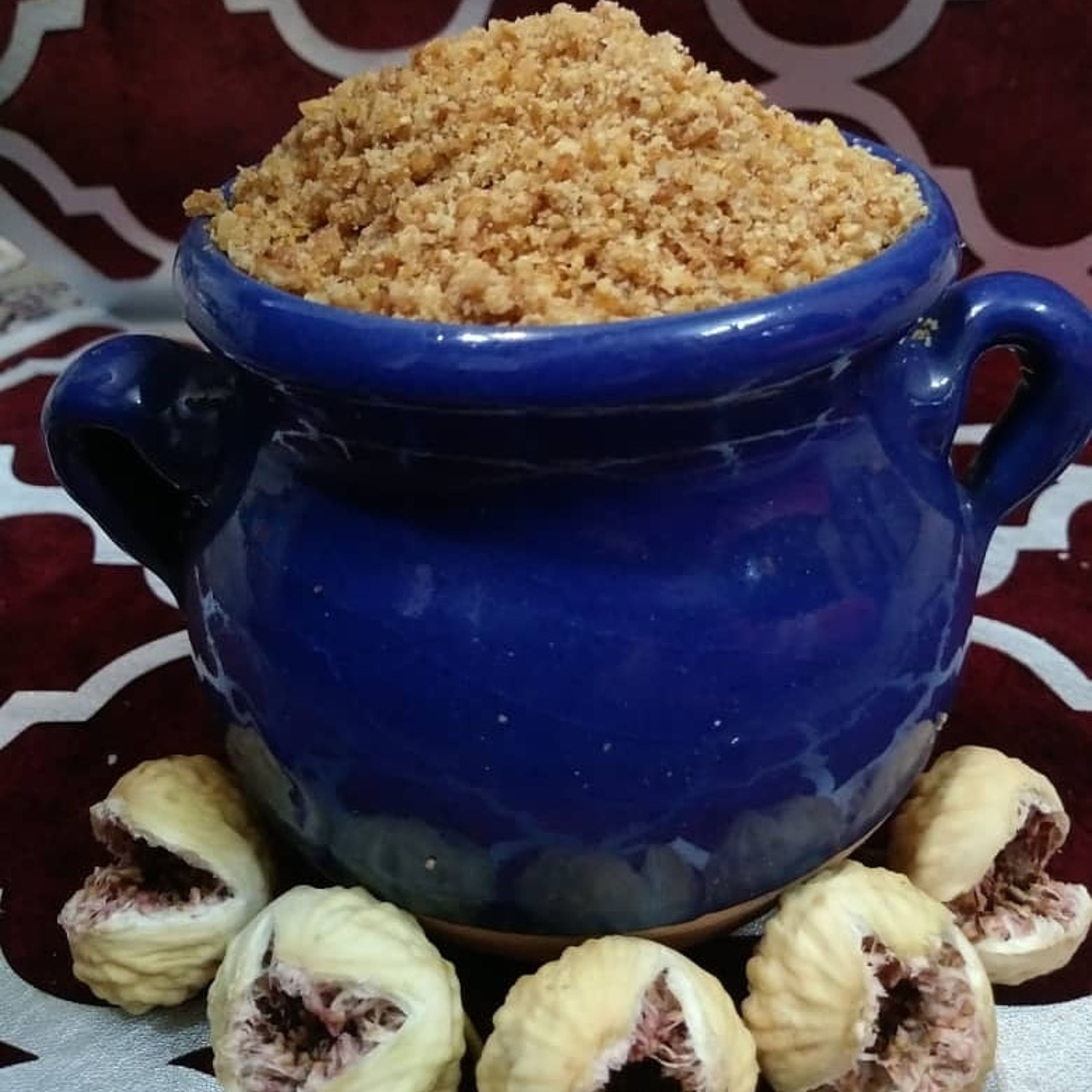 پورد انجیر کنجد (مخلوط شده)