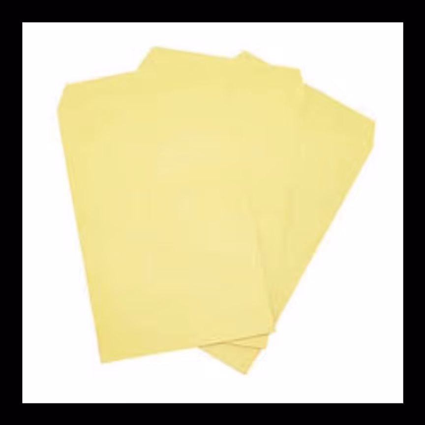 پاکت آ5 زرد بسته  50 عددی