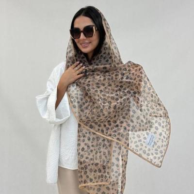 شال تور حریر پلنگی
