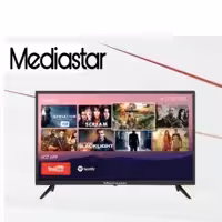 تلویزیون 32 مدیا استار media star smart tv  دو گیرنده ارسال با تیپاکس