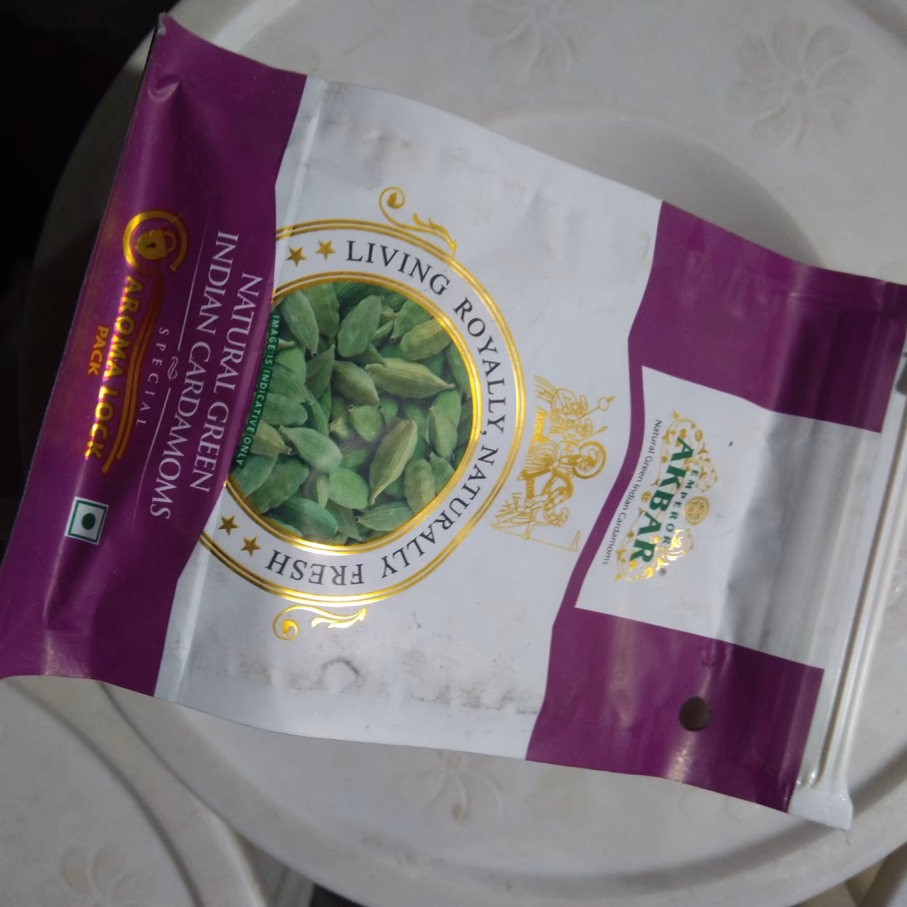 هل اکبر بنفش  اعلا اصل سبز تو پر 100 گرمی