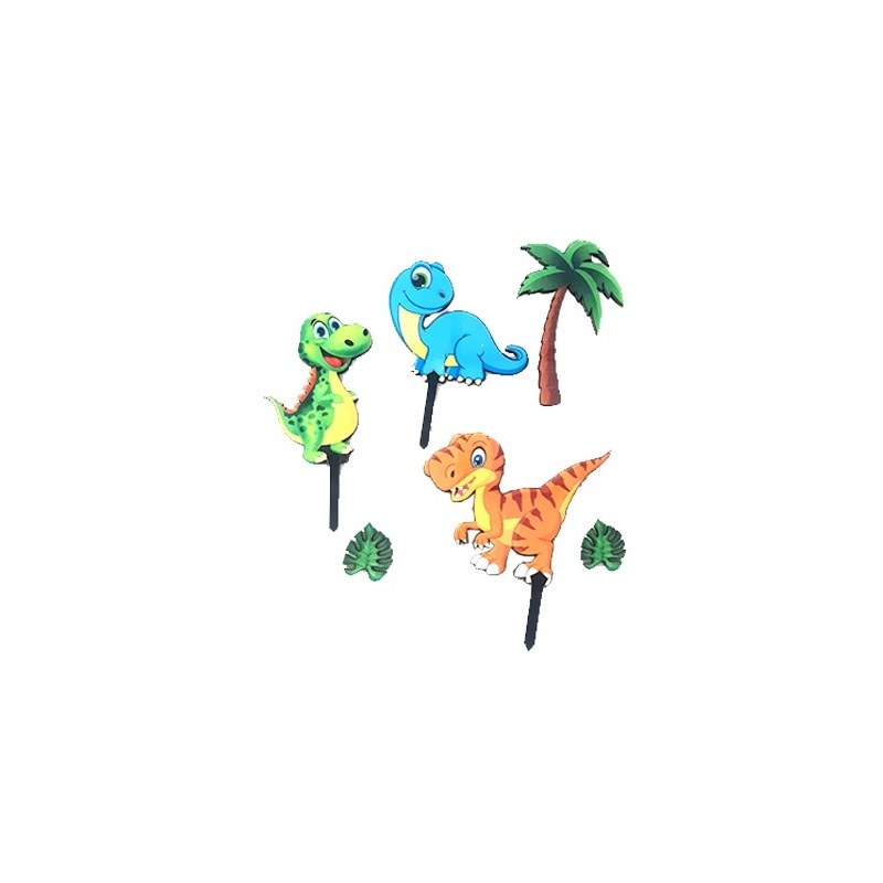 ابزار و تاپر تزیین کیک بهگز مدل دایناسور مجموعه 6 عددی