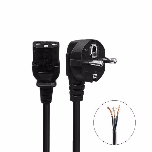 کابل برق آمپر بالا 3*1 مدل INV-152 طول 1.8 متر