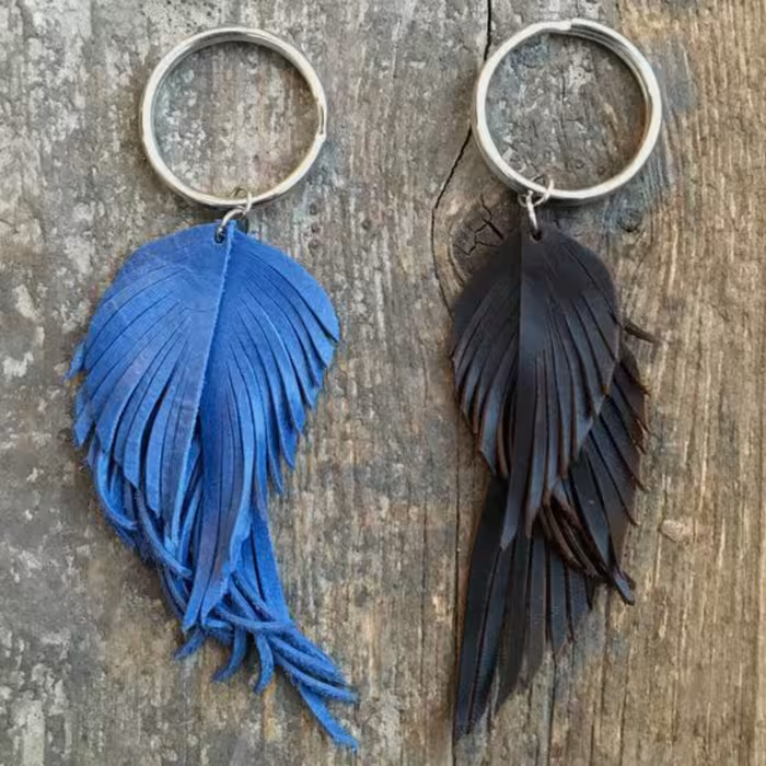 سرکلیدی چرم طبیعی