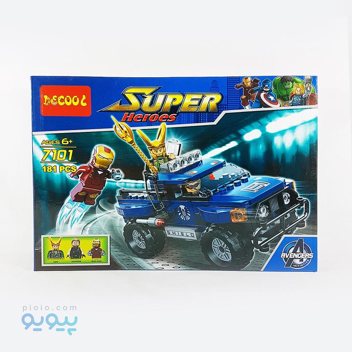 ساختنی دکول مدل SUPER HEROES 7101