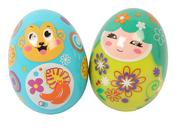 جغجغه تعادلی تخم مرغی دو عددی huile toys
