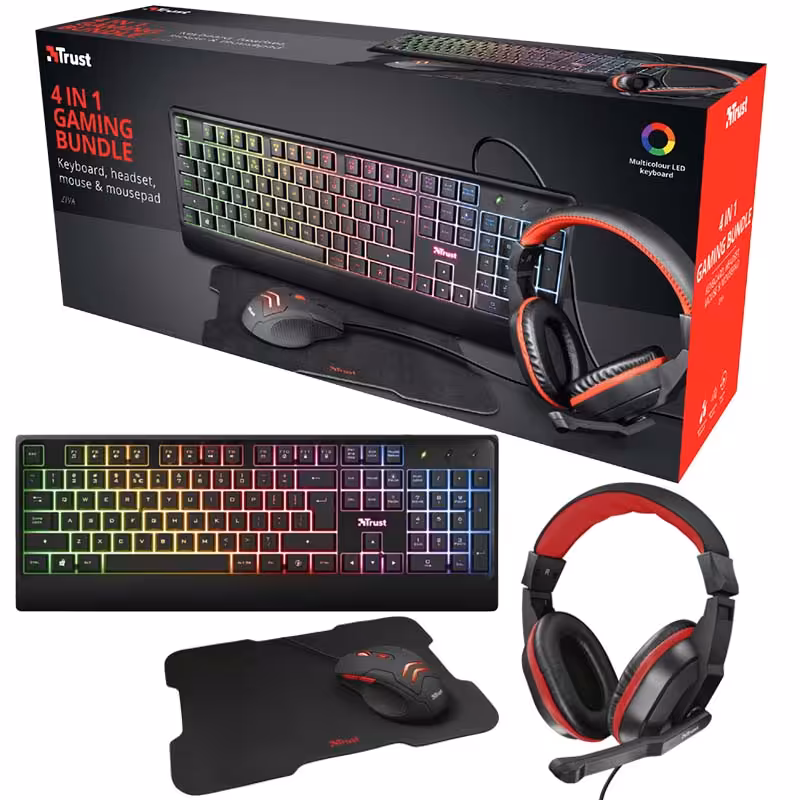 پک گیمینگ 4in 1 تراست زیوا Trust ZIVA
