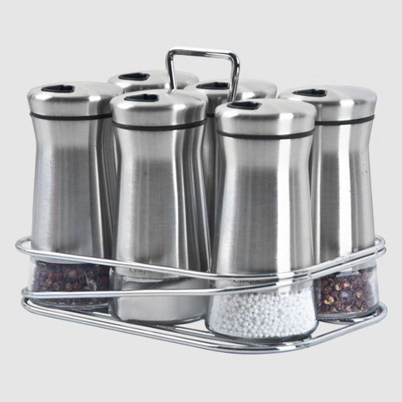 ست ادویه 7 پارچه پایه استیل یونیک کد 1463 (وارداتی)