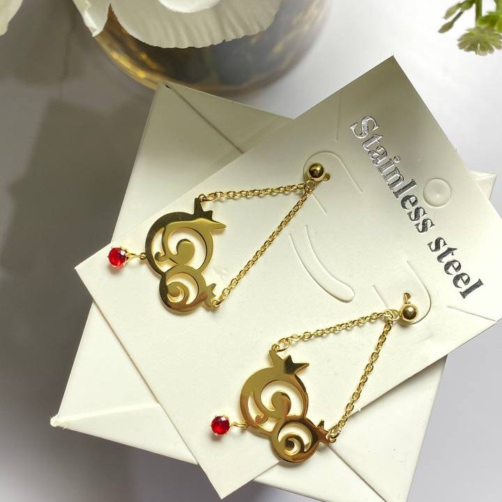 گوشواره آویز انار