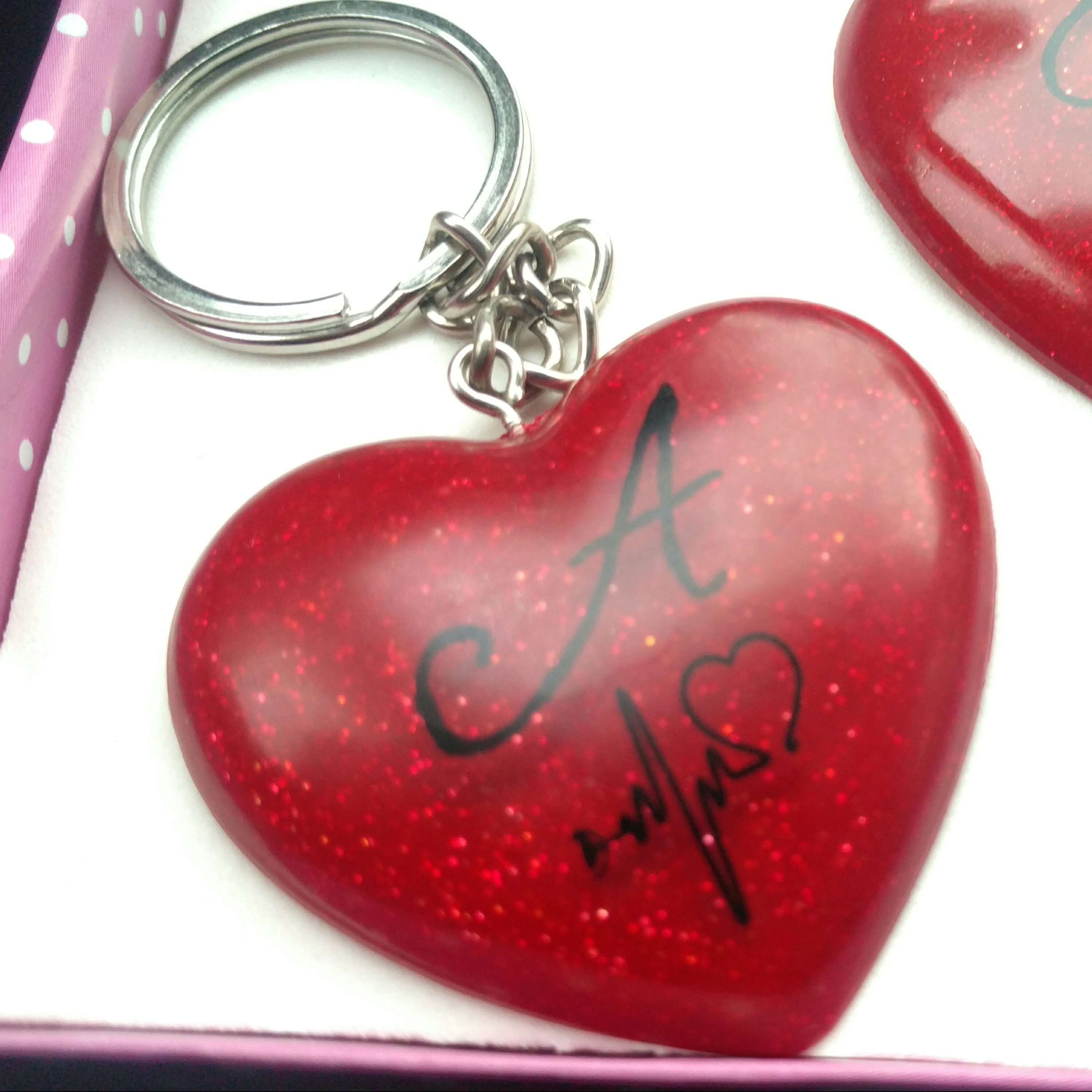 جاسویکی قلبی با حروف دلخواه