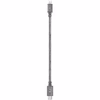 کابل MOSHI موشی تبدیل USB-C به Lightning مدل Integra طول 25 سانتیمتر خاکستری - Hiapple.ir