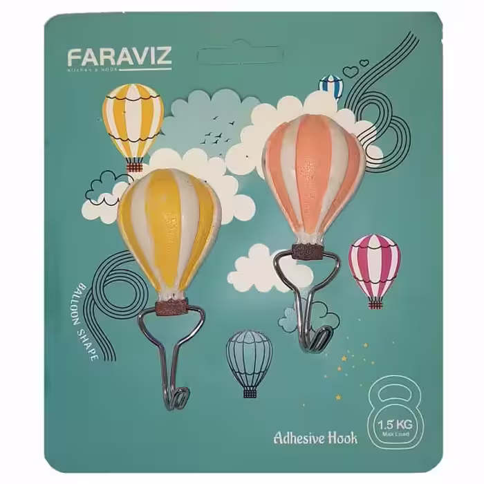 قلاب آویز آشپزخانه طرح بالن مجموعه 2 عددی