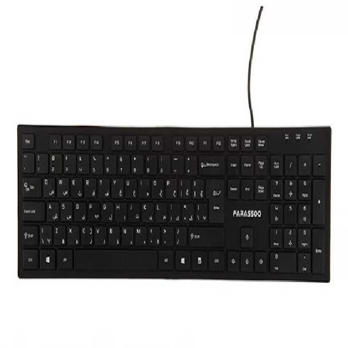 کيبورد Farassoo مدل FCR-2244 با حروف فارسي - فروشگاه اینترنتی طیف سنتر