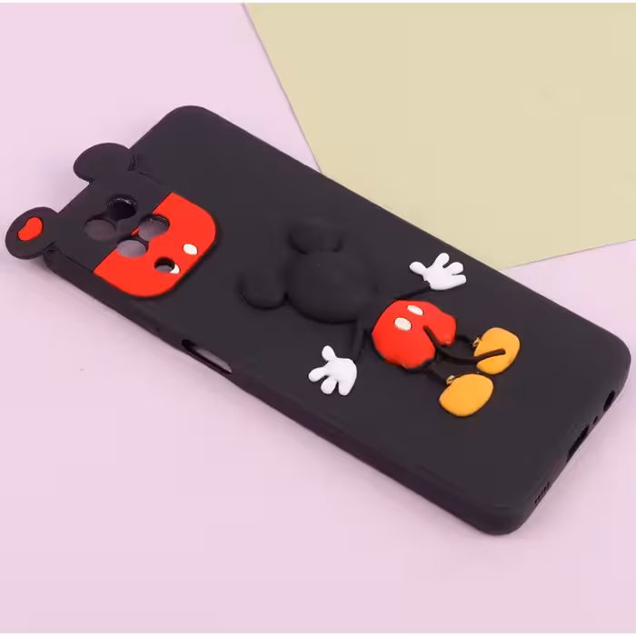 گارد سامسونگ A12 عروسکی میکی موس رنگ مشکی