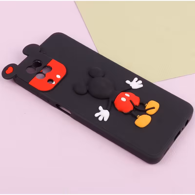 گارد سامسونگ A12 عروسکی میکی موس رنگ مشکی