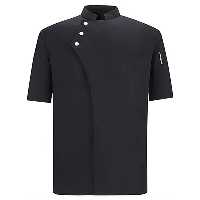 روپوش آشپزی وی ای پی مشکی استین کوتاه سایز L