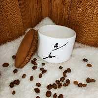 ارسال رایگان بانکه سرامیکی درب دار مدل شکر