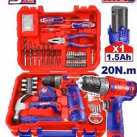 ست‌ دریل شارژی 96 پارچه 12 ولت ایمتاپ EMTOP مدل EEDK09601