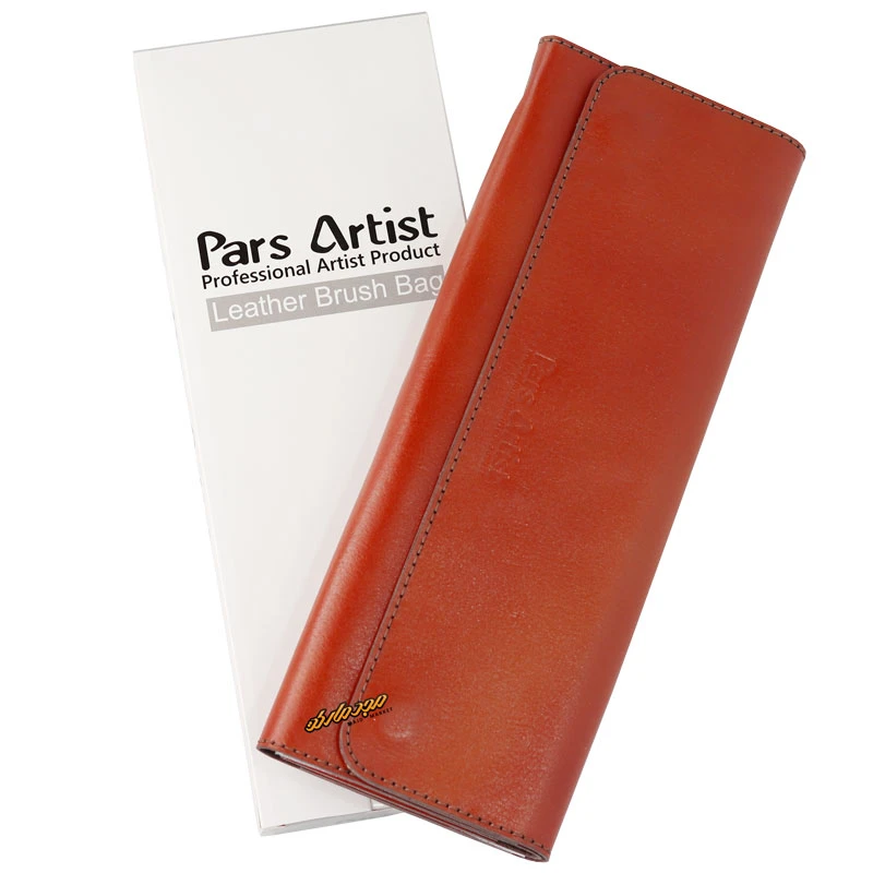 کیف قلم مو چرم طبیعی پارس ارتیست