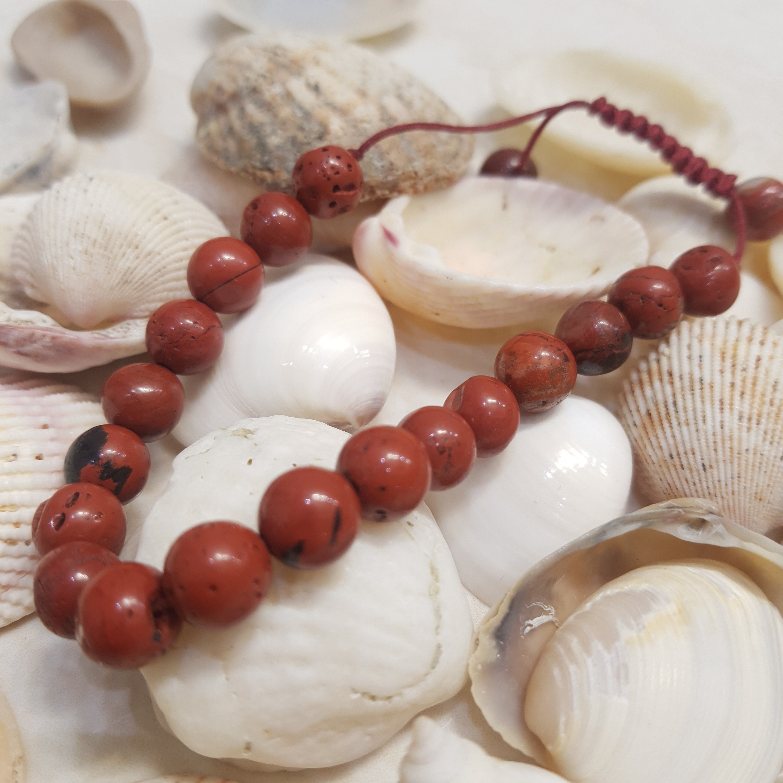 دستبند سنگ جاسپر قرمز