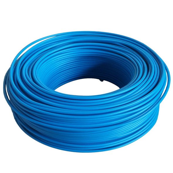 سیم برق 2.5× 1  افشان آبی(متری) . مس و استاندارد 