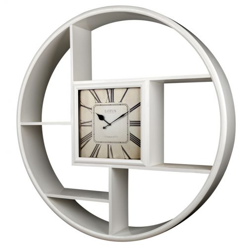 ویترین ساعت مدل ROSLYN کد HGDC-88 رنگ WHITE و BROWN