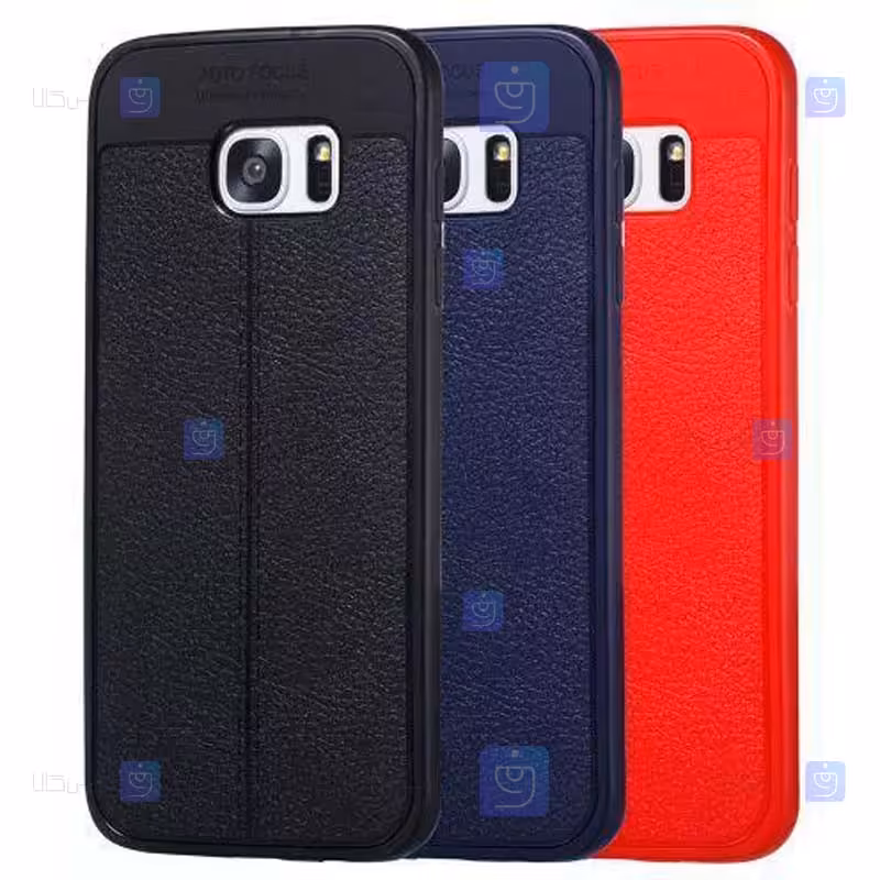 خرید قاب سامسونگ S7 مدل طرح چرم اتوفوکوس | فارس کالا