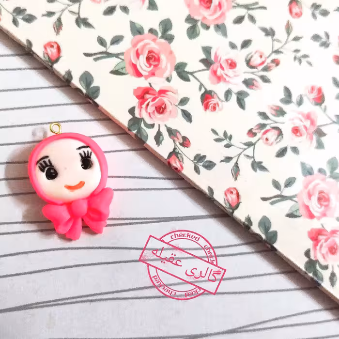 عروسک  فانتزی دستساز خمیری دختر کوچولوی با حجاب  بسیار زیبا برای ساختن دستساز ه های زیبای شما 