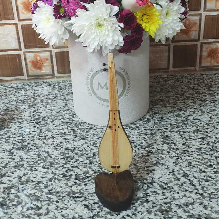 سه تار مینیاتوری دکوری چوبی 