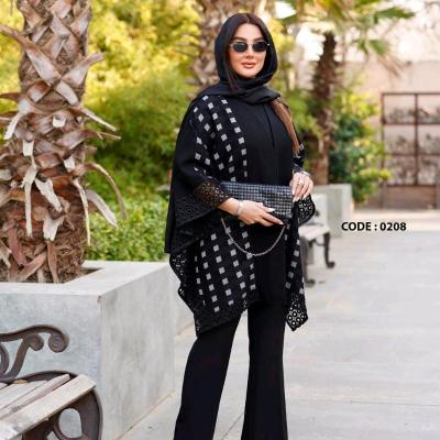 پانچو زنانه ژاکارد مدل تابستانه