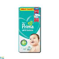 پوشک پریما پمپرز ترک تعداد 50 سایز 4  pampers prima