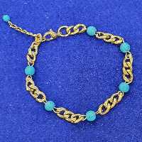 دستبند کارتیر ترکیب با فیروزه