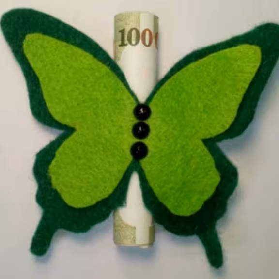 گیفت عیدغدیر نمدی مدل پروانه