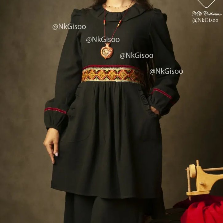 مانتو مشکی مدل کژال