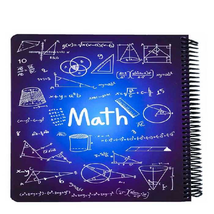 دفتر فرمول ریاضی آبی جدید 100 برگ  24*17