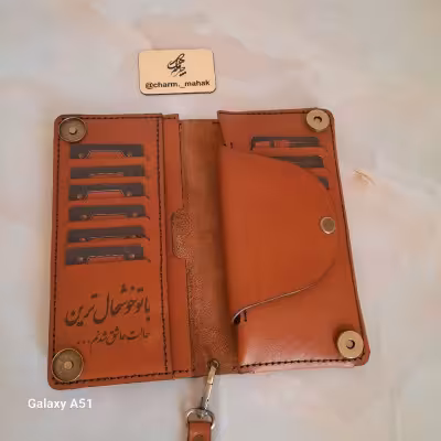کیف پول چرم گاو
