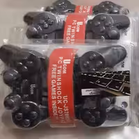 دسته بازی Ucom مدل Uc js708s2 پشتیبانی از بازی کامپیوتری پک شامل 2دسته دارای شوک