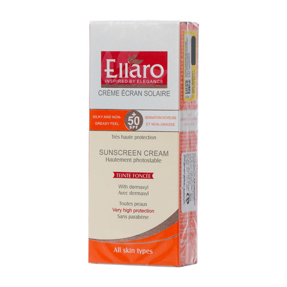 کرم ضد آفتاب بژ طبیعی مناسب انواع پوست SPF50  الارو 50 میلی لیتر