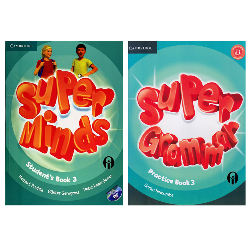 کتاب Super Minds And Super Grammar 3 اثر جمعی از نویسندگان انتشارات الوندپویان دو جلدی