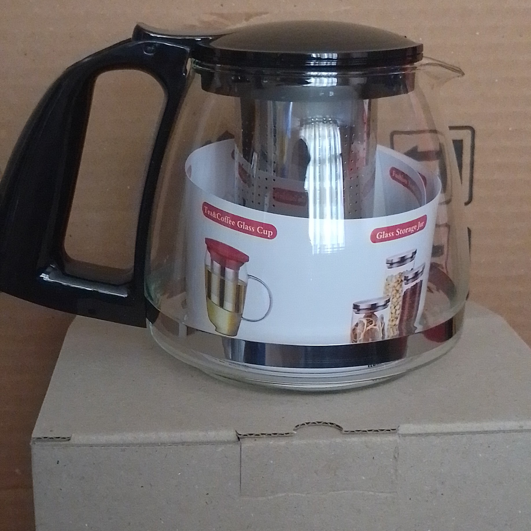 قوری شیشه ای 750ت سی سی مخصوص چایساز روهمی سایز کوچک