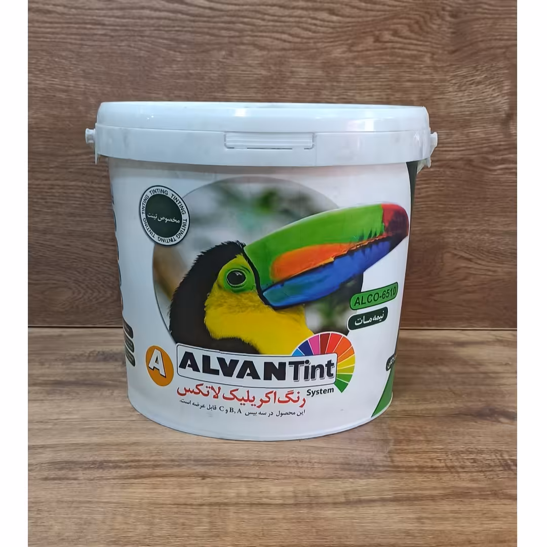 رنگ اکریلیک نیمه مات سبز صدری ( ترکیب کامپیوتری) 10 کیلویی 