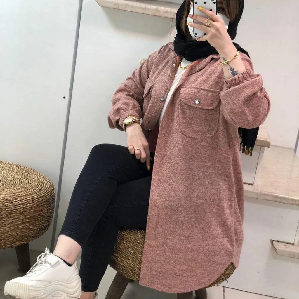 مانتو پاییزه آنغوره سایز 38 تا 48 قد 90
