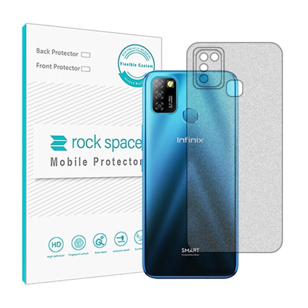 گلس محافظ پشت گوشی اینفینیکس Smart 5 مدل نانو هیدروژل مات برند راک اسپیس کد 8888S
