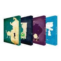 کلاسور 100 برگ پدیده نقش مدل  کالکشن انیمیشن طرح کارخانه هیولا مجموعه 4 عددی