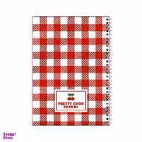 دفتر مشق 100 برگ بامبیلیپ طرح چهار خونه گیلاسی کد 9702969