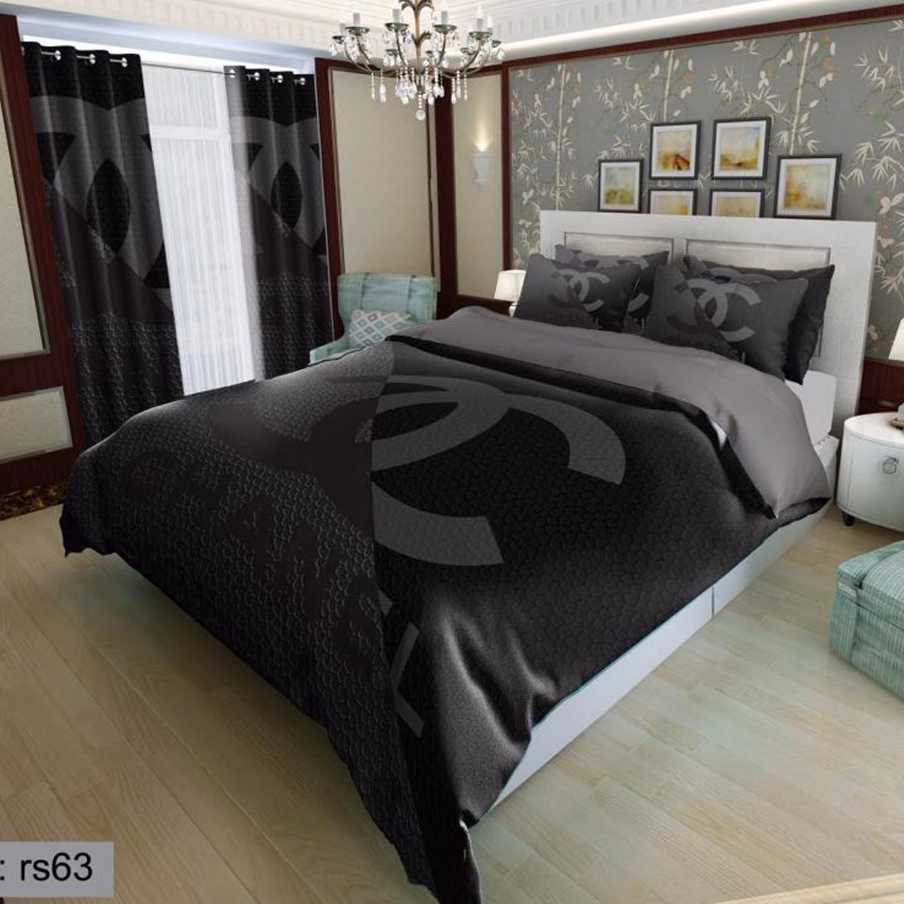 سرویس روتختی 2 نفره تنسل چاپی برندترک لند(Turk Land) rs 63