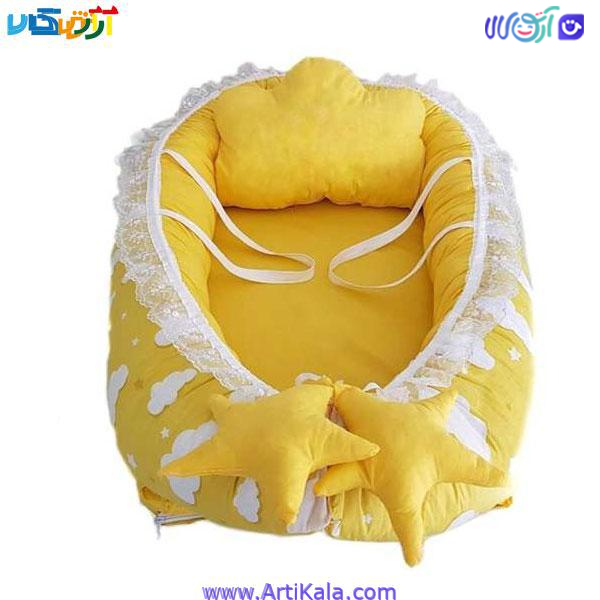 سرویس خواب  نوزادی 2 تکه طرح ابر و ستاره