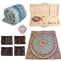 کرسی تاشو پارسین مدل Darya-KT90-L3 مجموعه 9 عددی