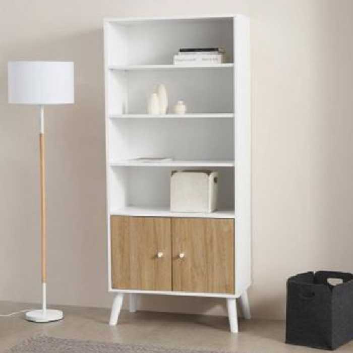 کتابخانه دورنگ ساده-c44