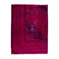 فرش دستبافت رنگ شده دو متری طرح وینتچ کد 9916(فروش چکی 6 ماهه با کد تخفیف farshgereh)